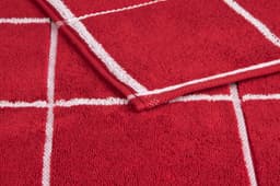 ROSS Duschtuch Cashmere Überkaro | Rot