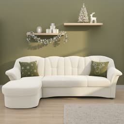 DOMO collection Ecksofa Flores Schlafsofa | Beige