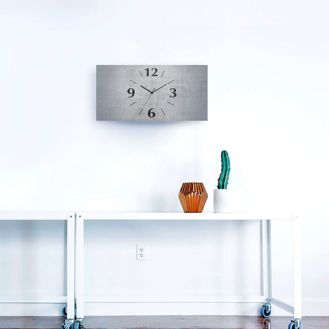 Artland Wanduhr Grauer Beton | Grau