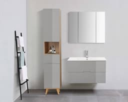 welltime Badmöbel-Set Lund | Braun