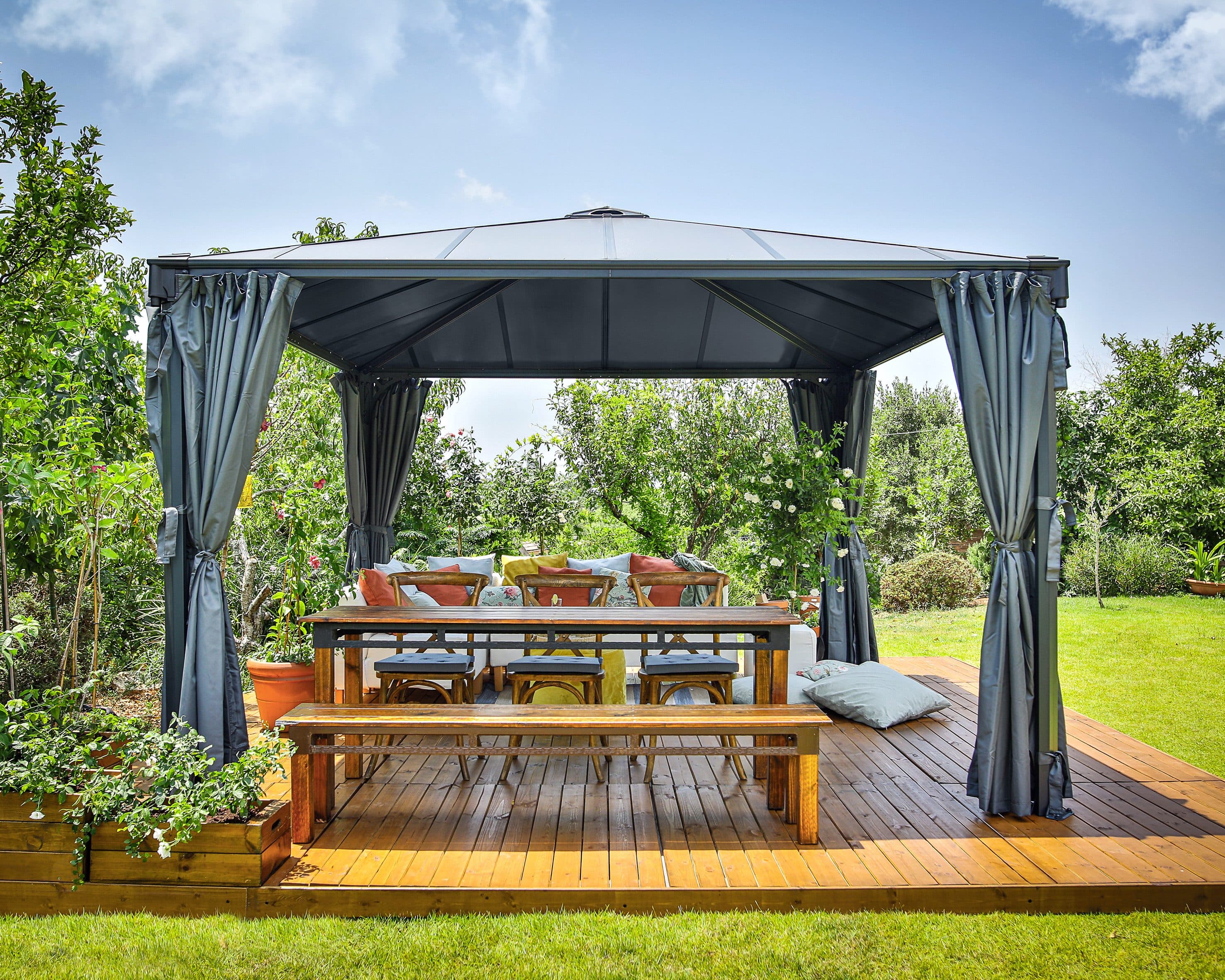 Palram - Canopia Pavillon Palermo 3600 | Grau