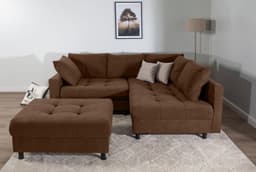 COLLECTION AB Ecksofa Toni L-Form | Braun