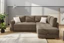 Jockenhöfer Gruppe Ecksofa Sunset L-Form | Braun