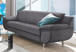 TRENDMANUFAKTUR 3-Sitzer Rondo | Grau
