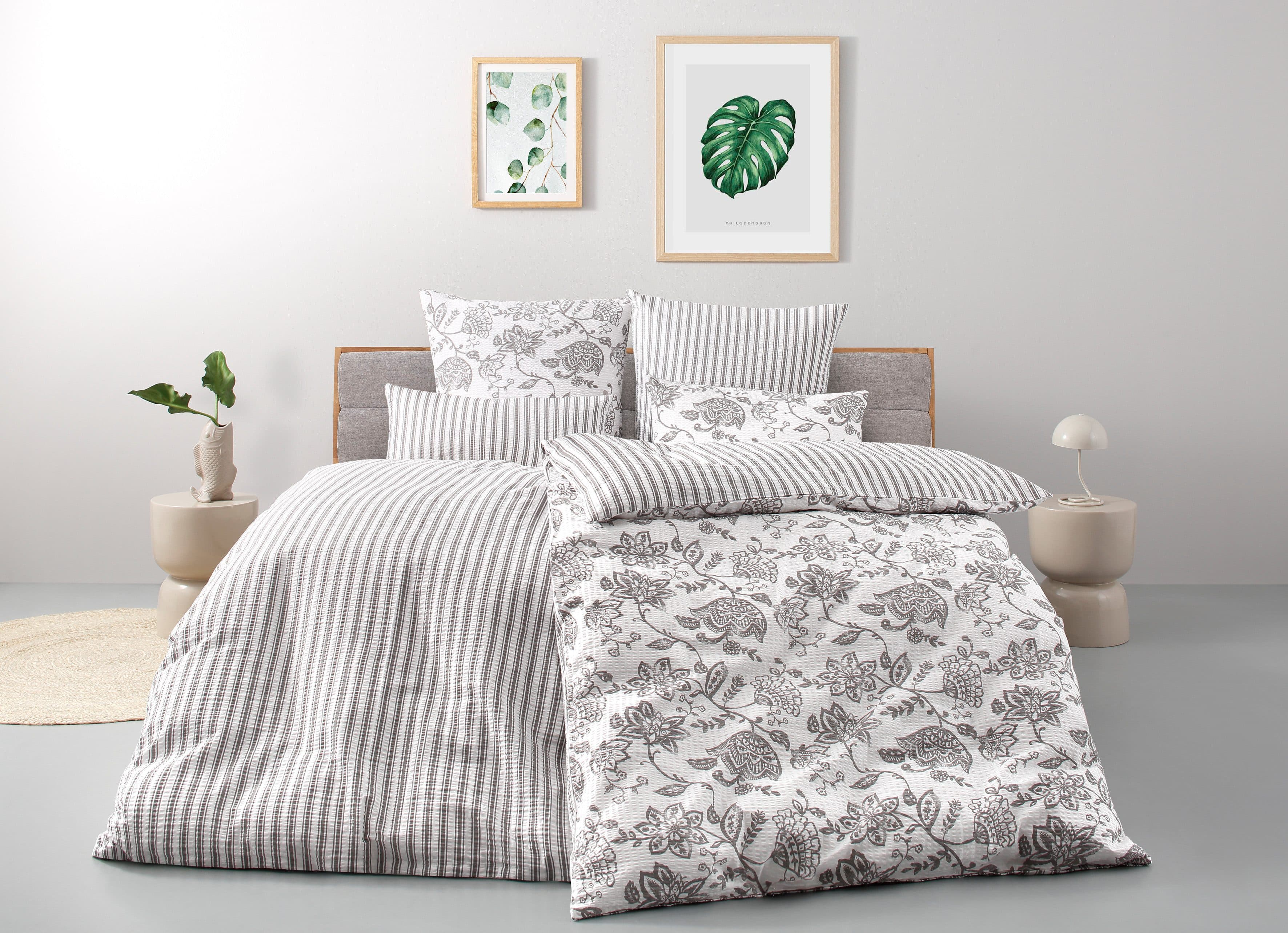 OTTO home Bettwäsche Nordby | Grau