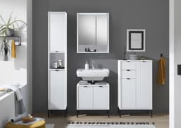 BASIC by Balculina Waschbeckenunterschrank Lucera | Weiß