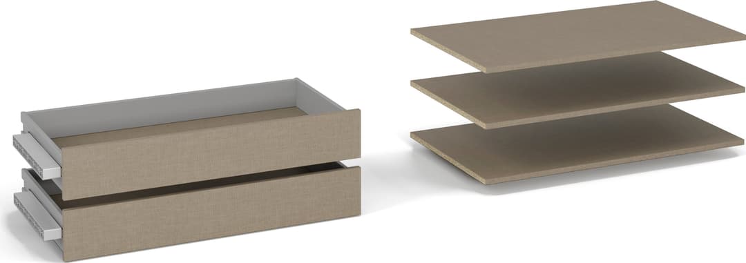 rauch Schubladeneinsatz Zubehör für Schwebetürenschränke | Beige
