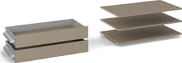 rauch Schubladeneinsatz Zubehör für Schwebetürenschränke | Beige