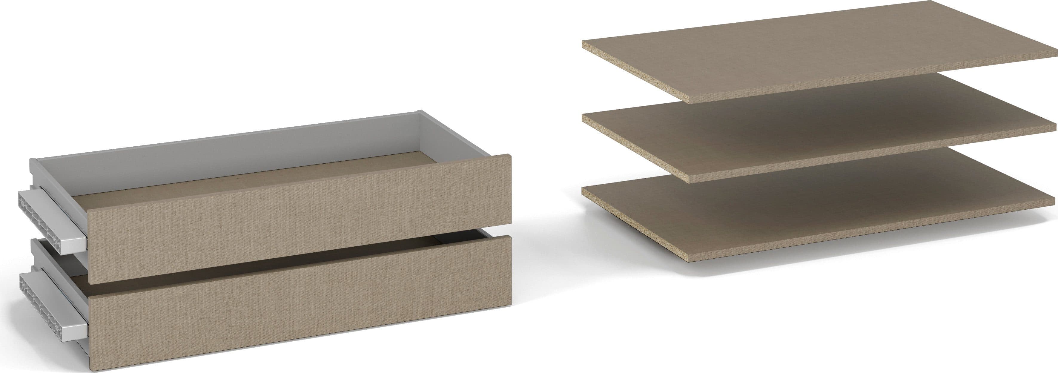 rauch Schubladeneinsatz Zubehör für Schwebetürenschränke | Beige