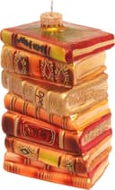 Krebs Glas Lauscha Christbaumschmuck Antiker Bücherstapel | Braun