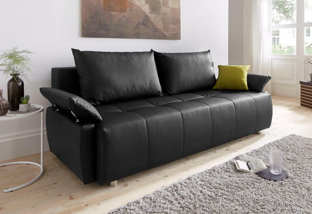 COLLECTION AB Schlafsofa Funtastic | Schwarz