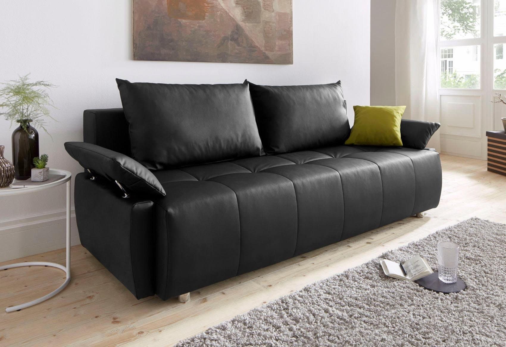 COLLECTION AB Schlafsofa Funtastic | Schwarz