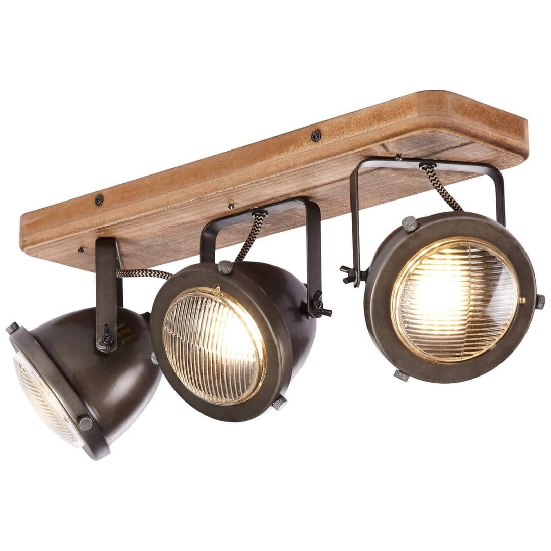 Brilliant Deckenstrahler Carmen Wood | Braun