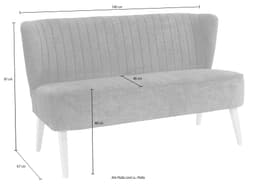 Home affaire 2-Sitzer Campi | Grau