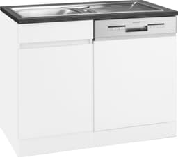 OPTIFIT Spülenschrank Roth | Weiß