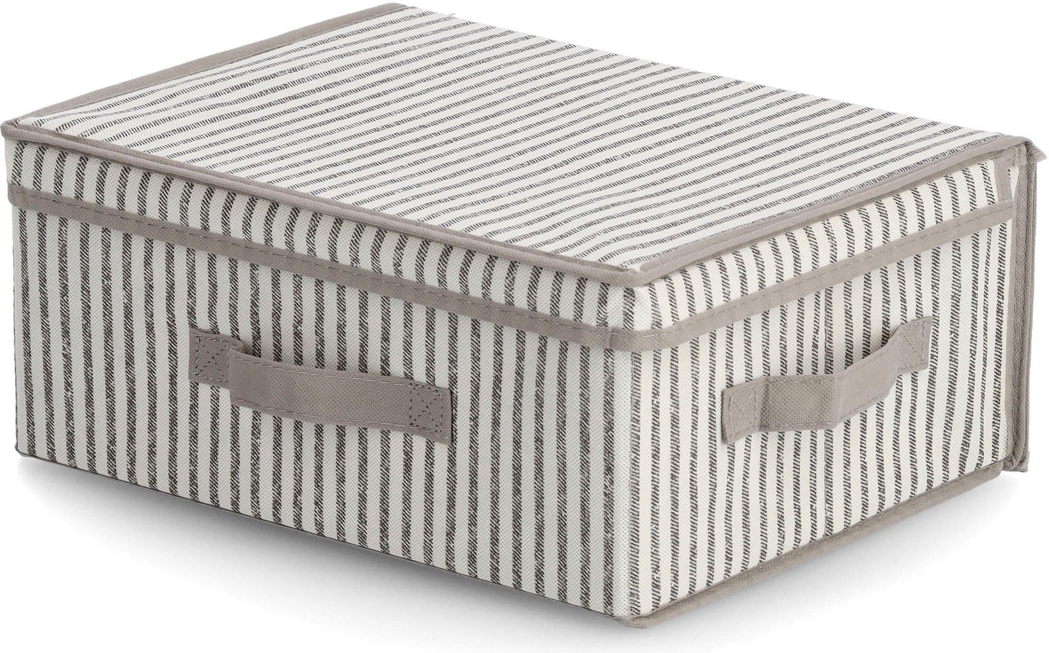 Zeller Present Aufbewahrungsbox Stripes | Beige