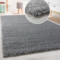 Paco Home Hochflor-Teppich Sky | Grau