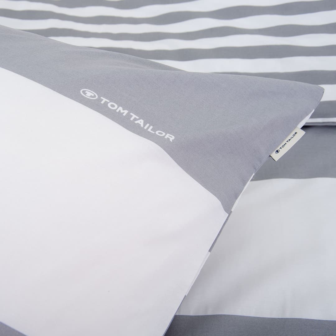 TOM TAILOR HOME Wendebettwäsche SIENA | Grau