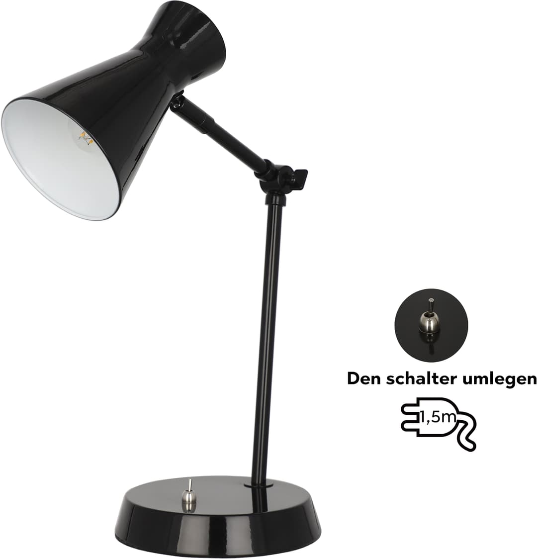 OTTO home Tischleuchte Renell | Schwarz