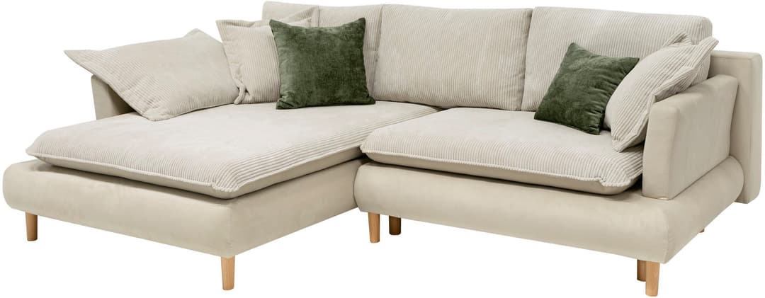 COLLECTION AB Ecksofa Mandela L-Form | Beige
