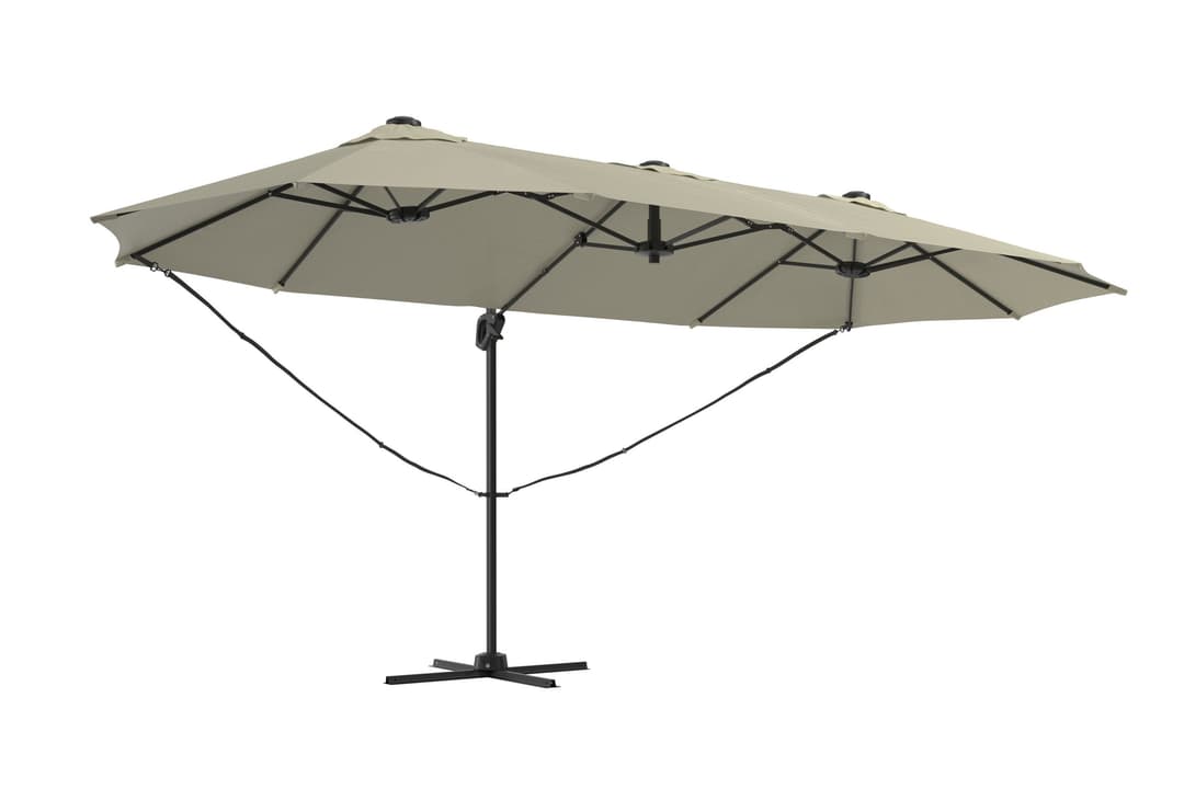 KONIFERA Ampelschirm »Elba« Twin | Beige