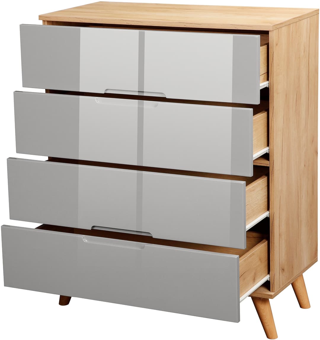 OTTO home Schubkastenkommode Lund | Grau