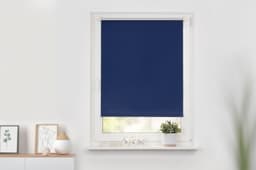 Seitenzugrollo Klemmfix Hitzeschutz | Blau