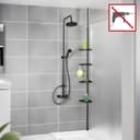 WENKO Duschregal Compact | Schwarz 3