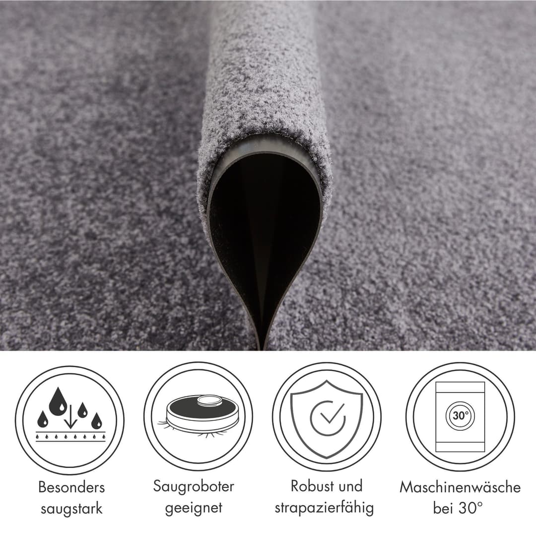Andiamo Fußmatte Super Wash & Clean | Grau