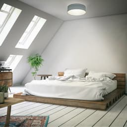 B.K.Licht LED Deckenleuchte | Grau