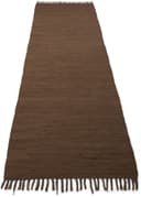 carpetfine Kelim Chindi uni Läufer | Braun 2
