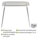 WENKO Wäscheständer Profi Single | Silber 2
