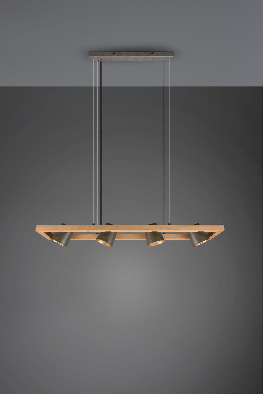 TRIO Leuchten Pendelleuchte Bell | Holztöne