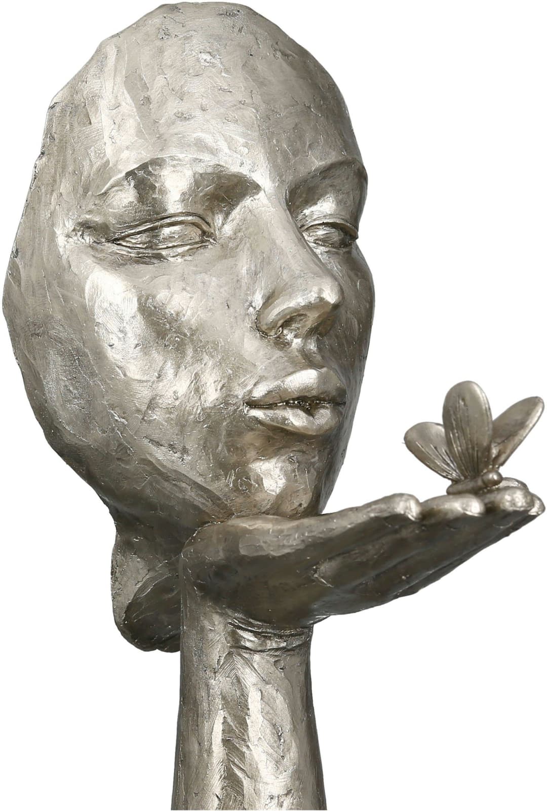 GILDE Dekofigur Skulptur Desire | Silber