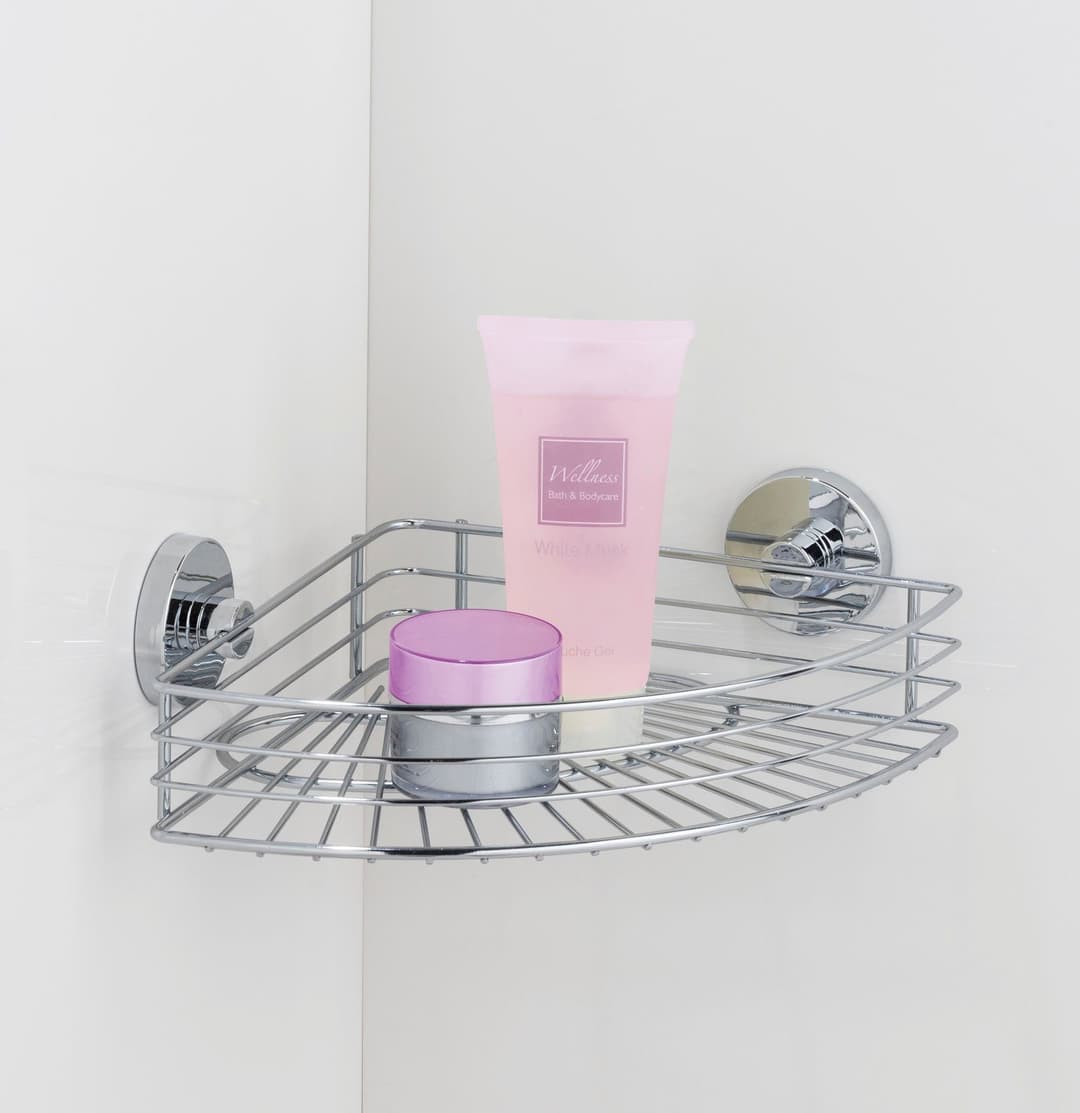 Wenko Duschablage Bari, 1 Etage | Silber