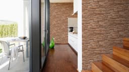 living walls Vliestapete Best of Wood`n Stone 2nd Edition | Braun