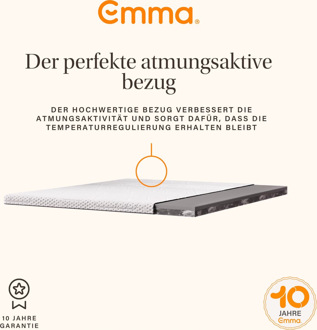 Emma Premium Topper | Weiß