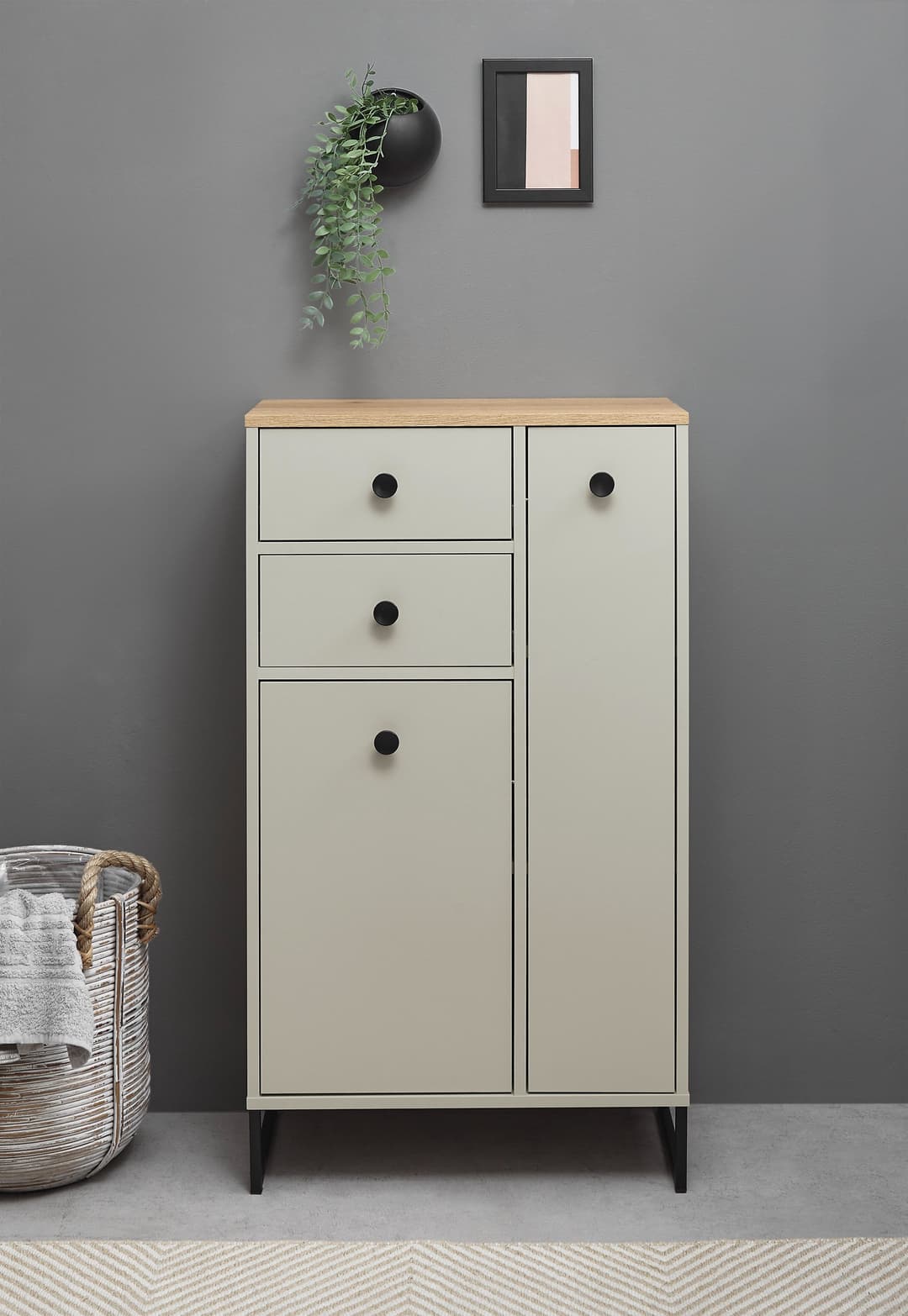 BASIC by Balculina Midischrank Linea | Beige