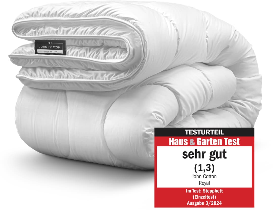 John Cotton Microfaserbettdecke Royal | Weiß