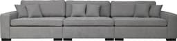 Home affaire 3-Sitzer Skara XXL Lounge-Sofa | Grau