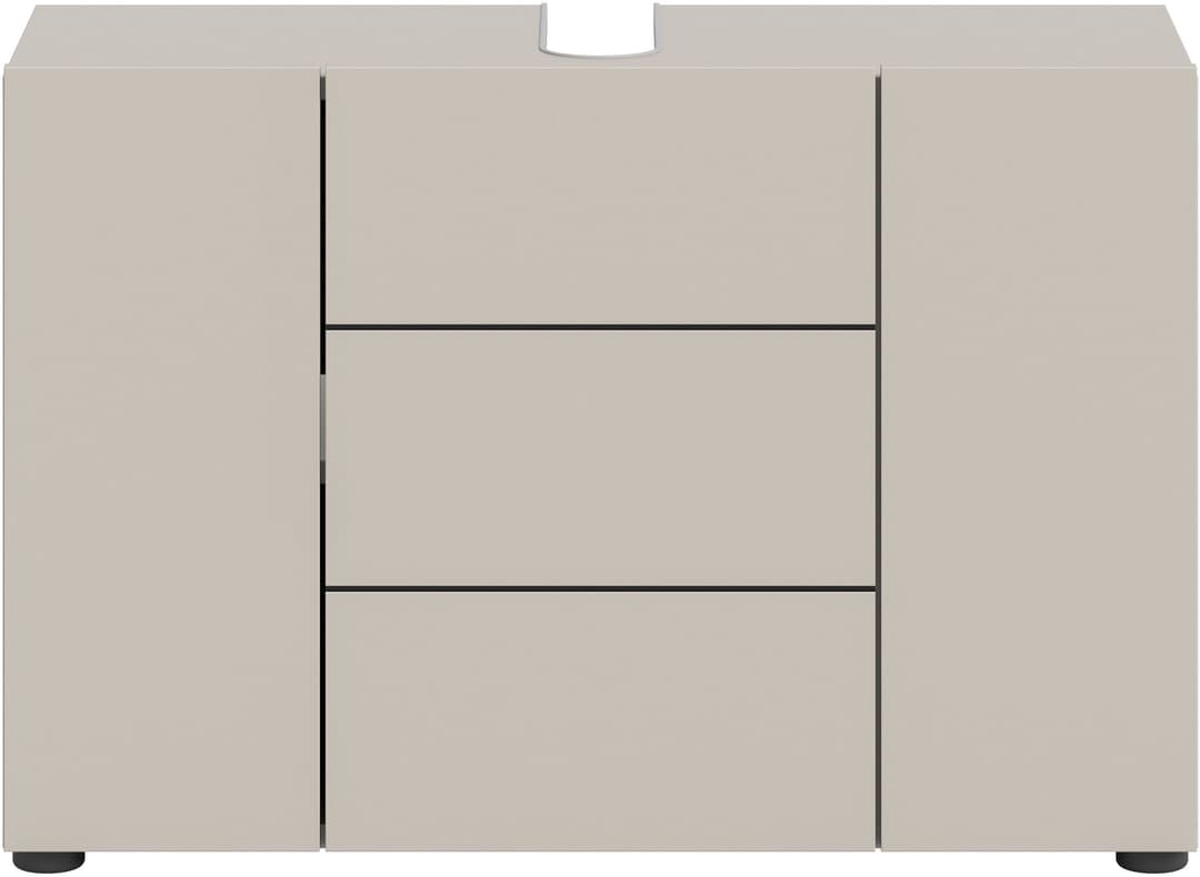 welltime Waschbeckenunterschrank BIEL | Beige
