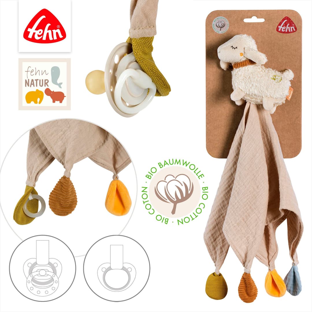 Fehn Schmusetuch fehnNATUR, Schaf | Beige