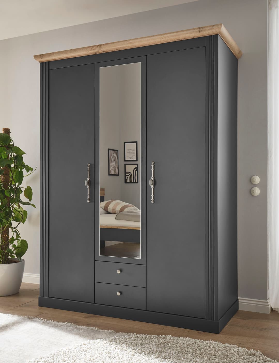 OTTO home Kleiderschrank WESTMINSTER | Grau
