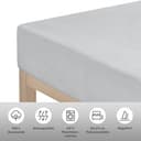 LeGer Home by Lena Gercke Spannbettlaken Anisa | Grau 2