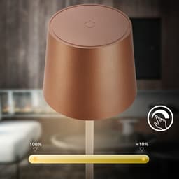 Briloner Leuchten LED Außen-Tischleuchte BOTA 7708014 | Kupfer