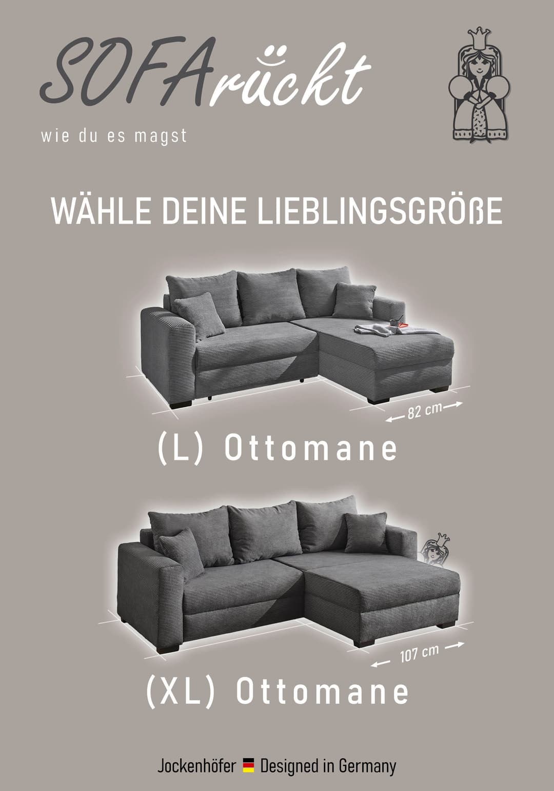 Jockenhöfer Gruppe Ecksofa Elmau L-Form | Grün
