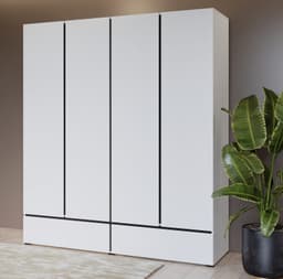 OTTO home Kleiderschrank Cross | Weiß