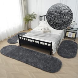 Bruno Banani Hochflor-Bettumrandung Dana Teppich | Grau