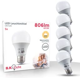 B.K.Licht LED-Leuchtmittel E27 | Weiß