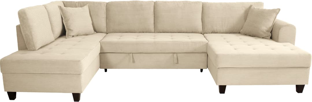 Trends by HG Wohnlandschaft Moritz U-Form | Beige